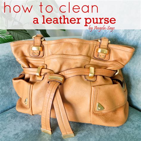 how to clean mk leather purse